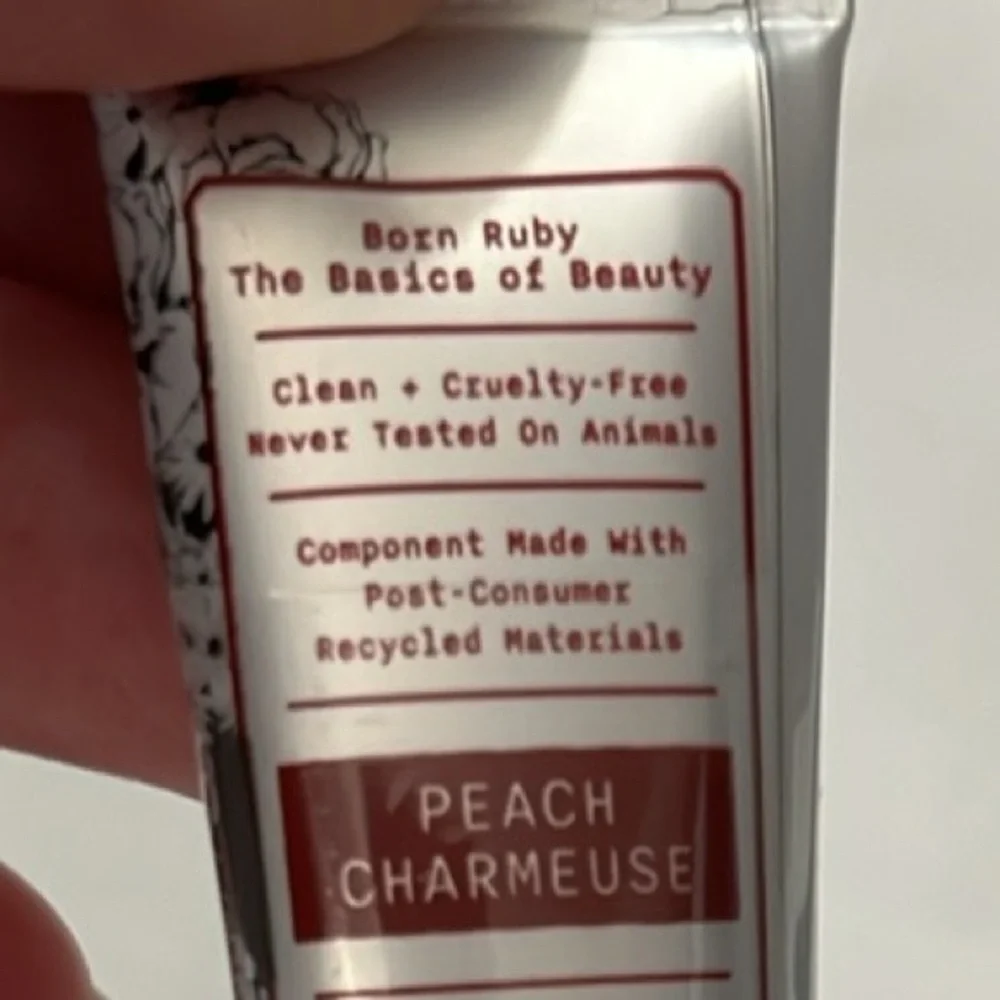 Born Ruby Oh So Natural Blush Drops Peach Charmeuse .18 fl Oz/ 5.5 ML - Picture 5 of 12